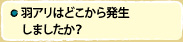 羽アリはどこから発生しましたか？