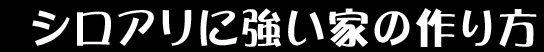 シロアリに強い家の作り方